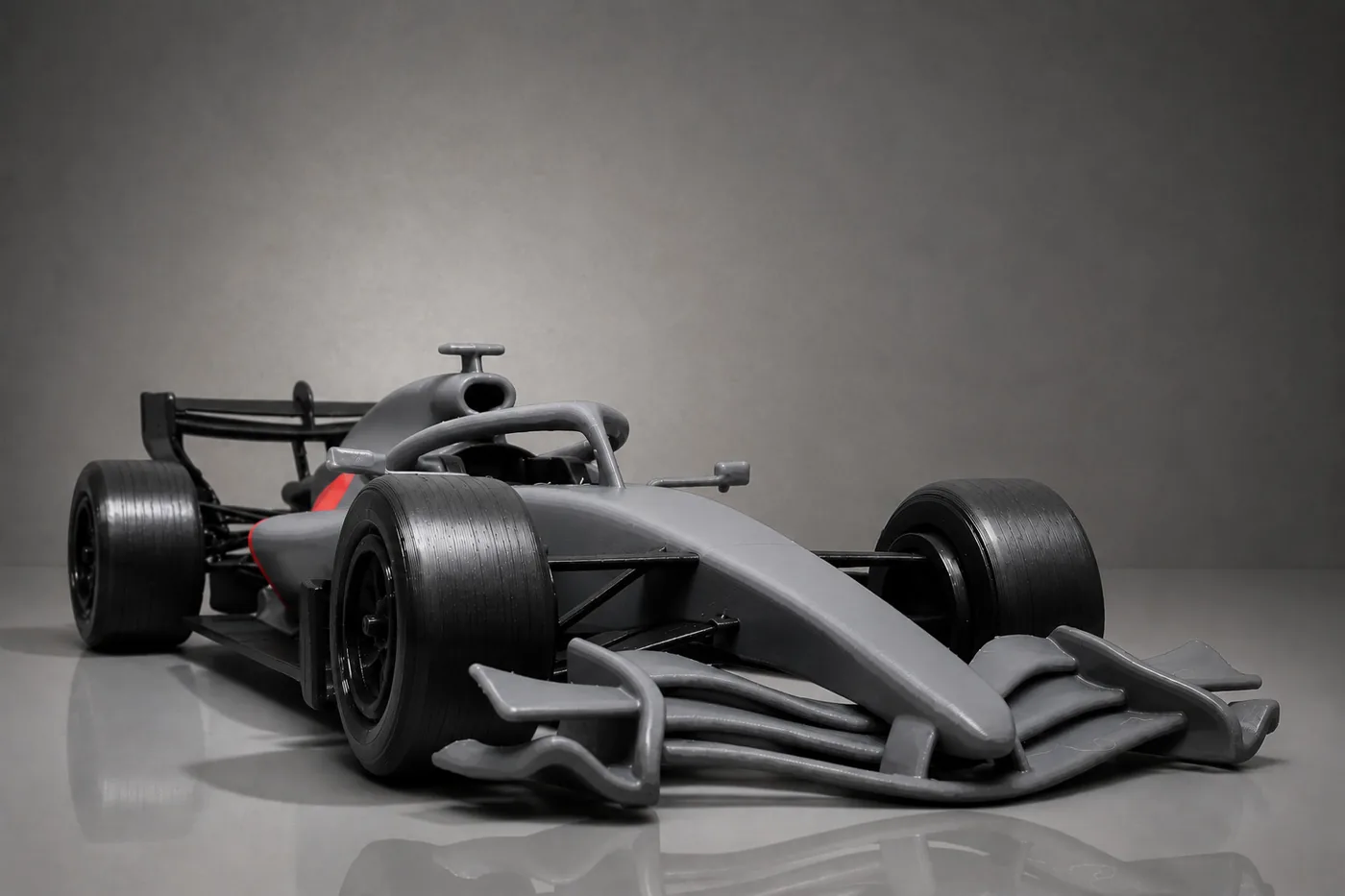 Detailed 3D printed Formula 1 race car model
